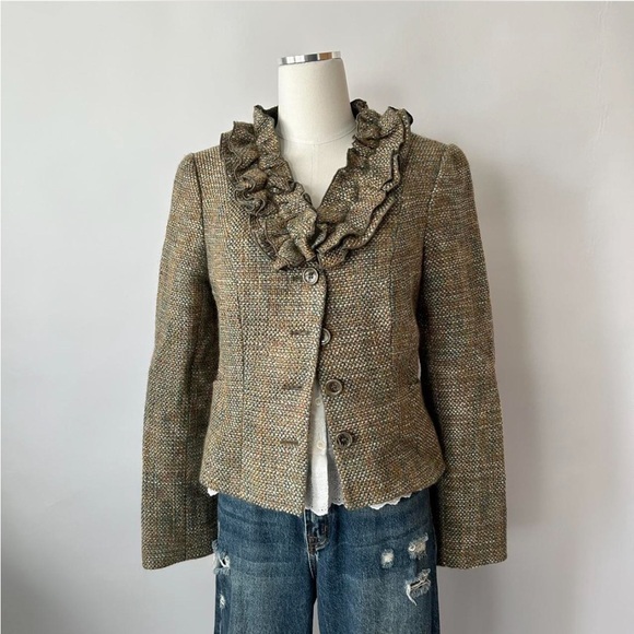 Outback Red Chic Academia Wool Blend Blazer size Medium. - Picture 3 of 8